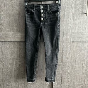 Gap black jeggings high rise ankle